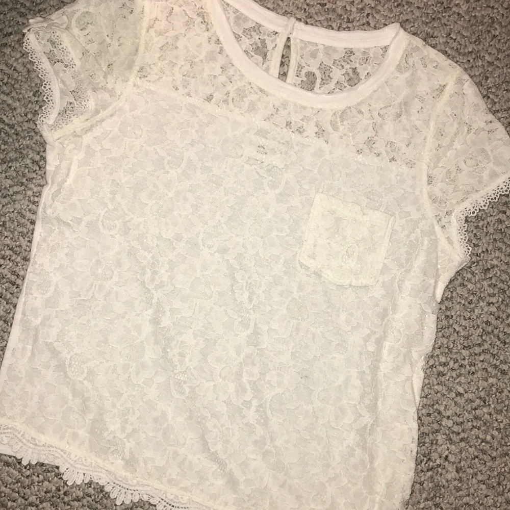 White Lace Gilly Hicks Shirt